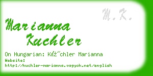 marianna kuchler business card